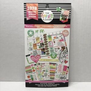 ♣️$6♣️ The Happy Planner sticker sheets 1078 pieces -watercolor